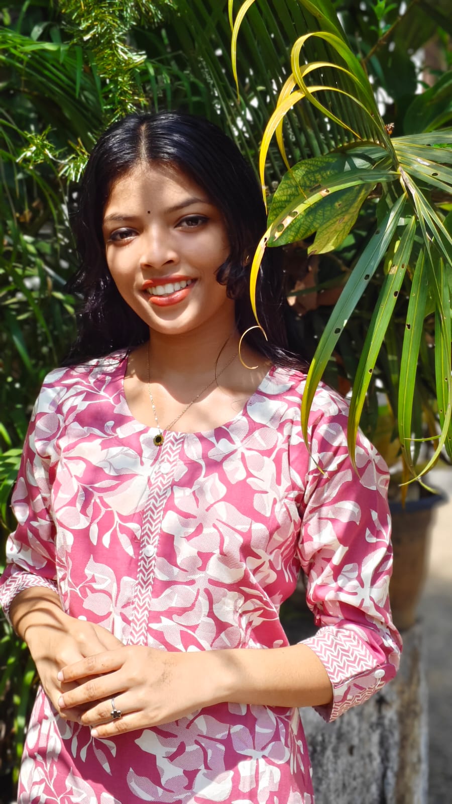 Rayon cotton blend cord set – Pastel Pink