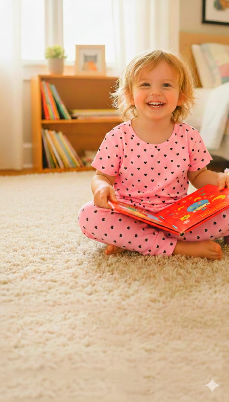 Unisex Cord Set(Age 2Y - 3Y) – Dark pink with black love