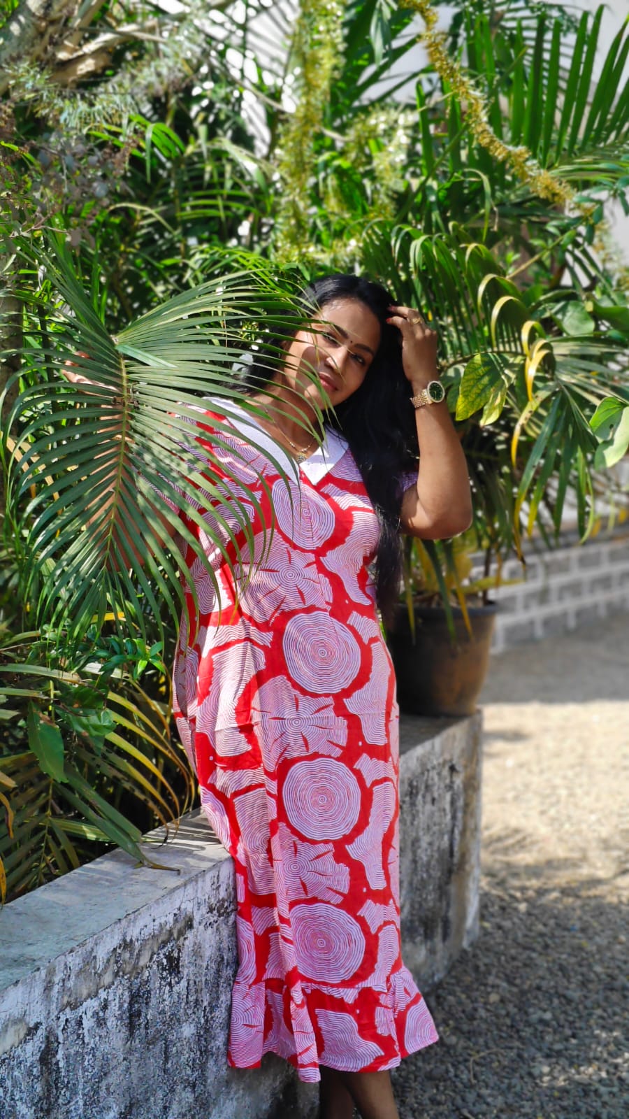 White Floral Print - Feeding Nighty Frock image