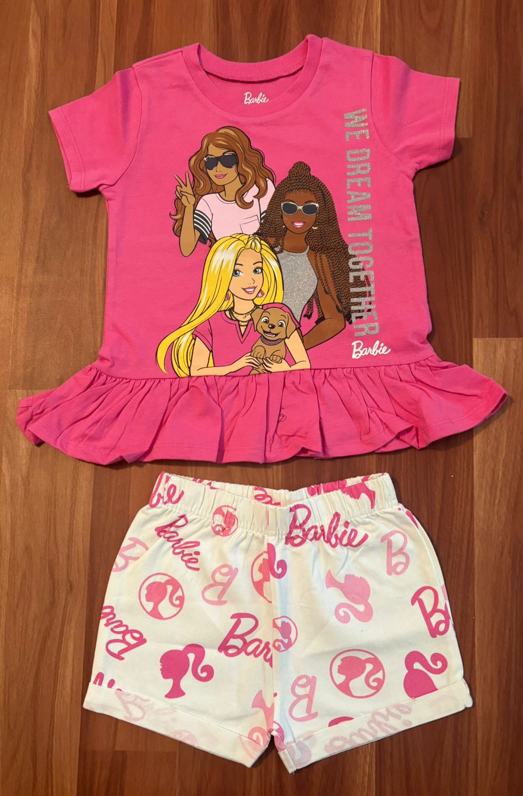 Girls Half Sleeve shorts – Dark pink 2