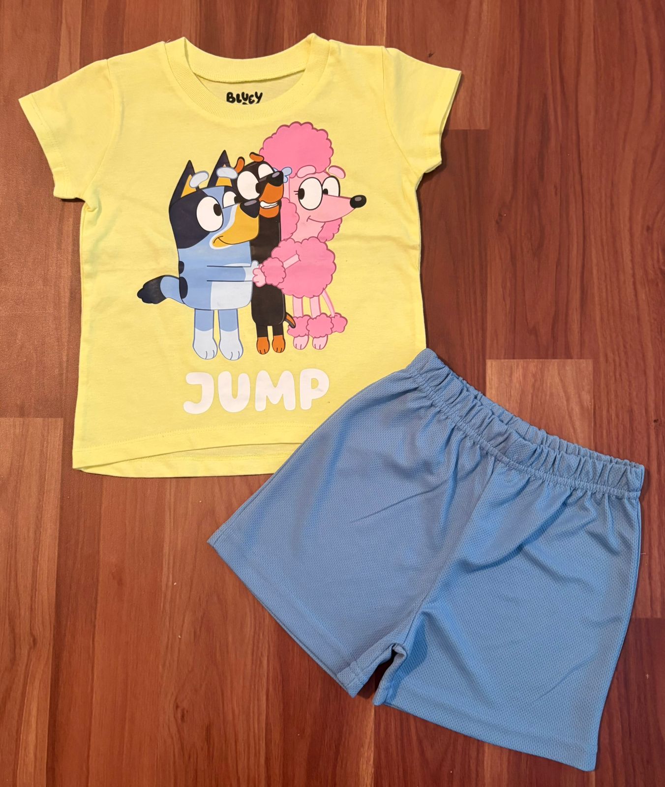 Girls Half Sleeve shorts – Yellow