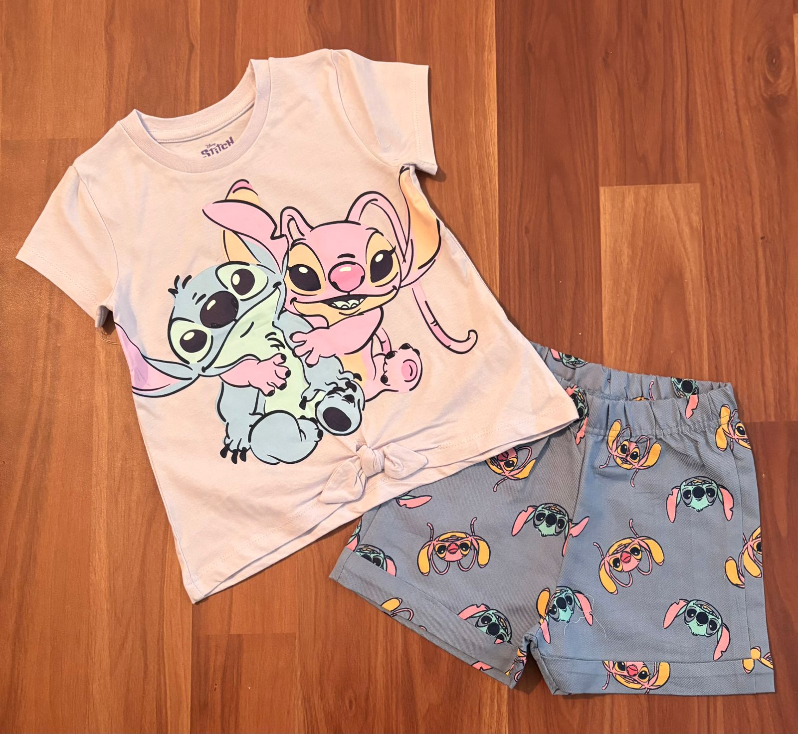 Girls Half Sleeve shorts – Lavender