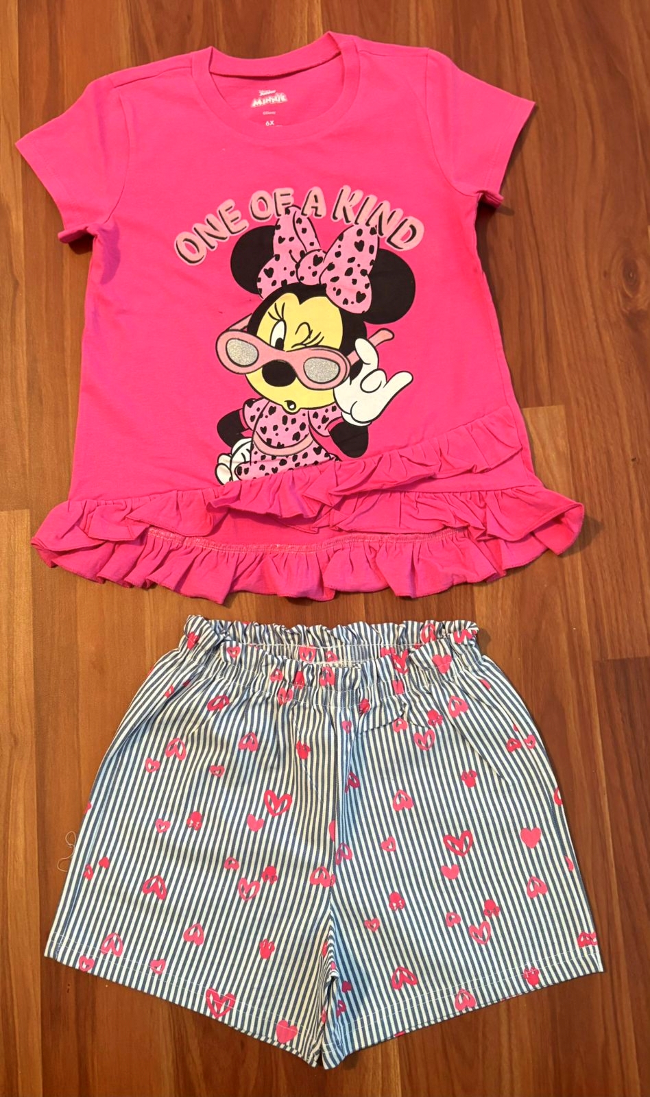 Girls Half Sleeve shorts - Dark pink 4