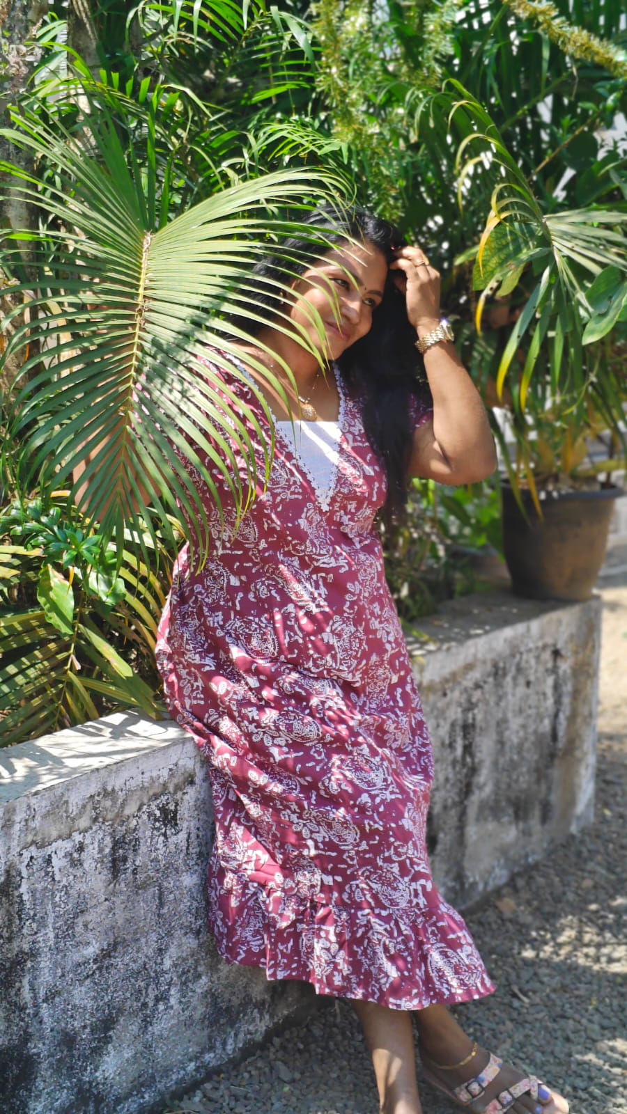 White Floral Print - Nighty Frock – Merron