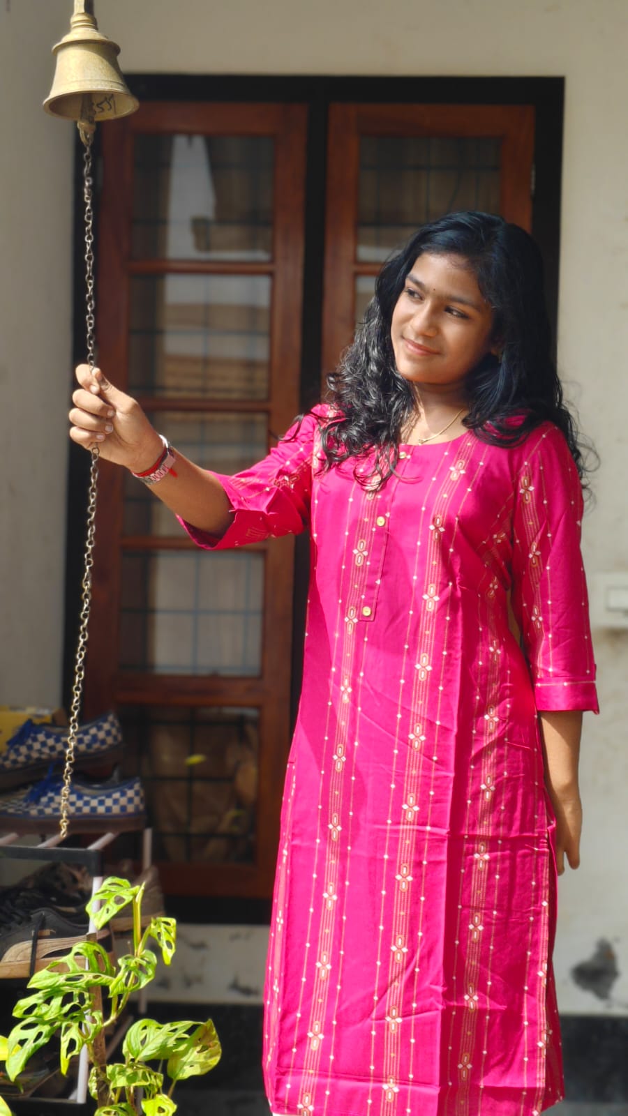 Lines Print Tops - Under 299 - Rani Pink