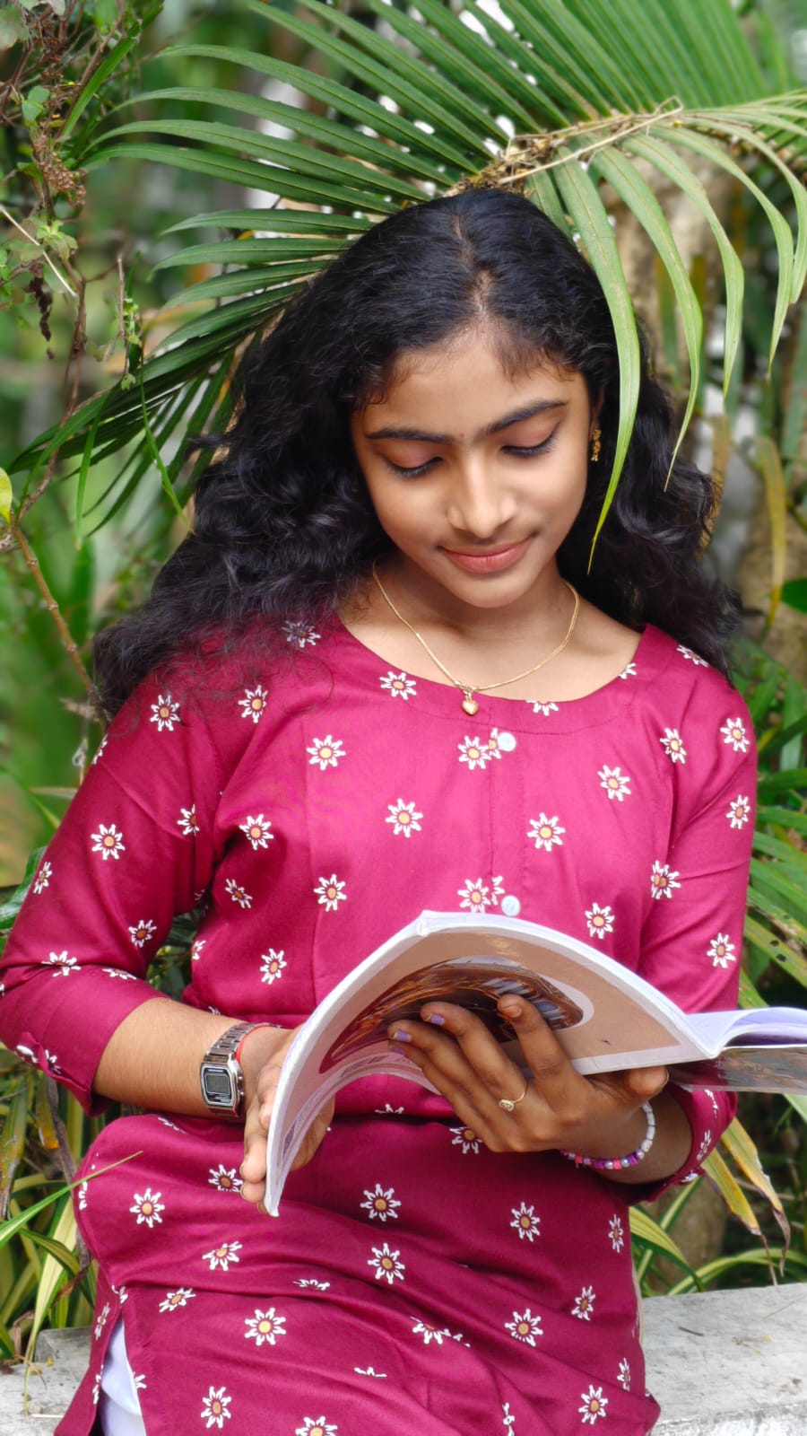 Small Floral Print Tops - Under 299 – Dark purple