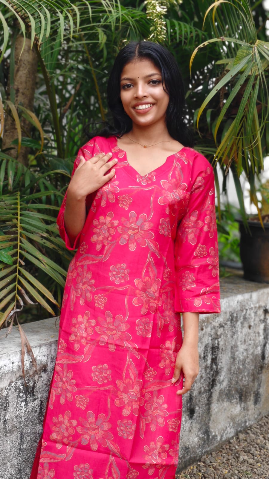 Vatican Silk Top – Rani Pink
