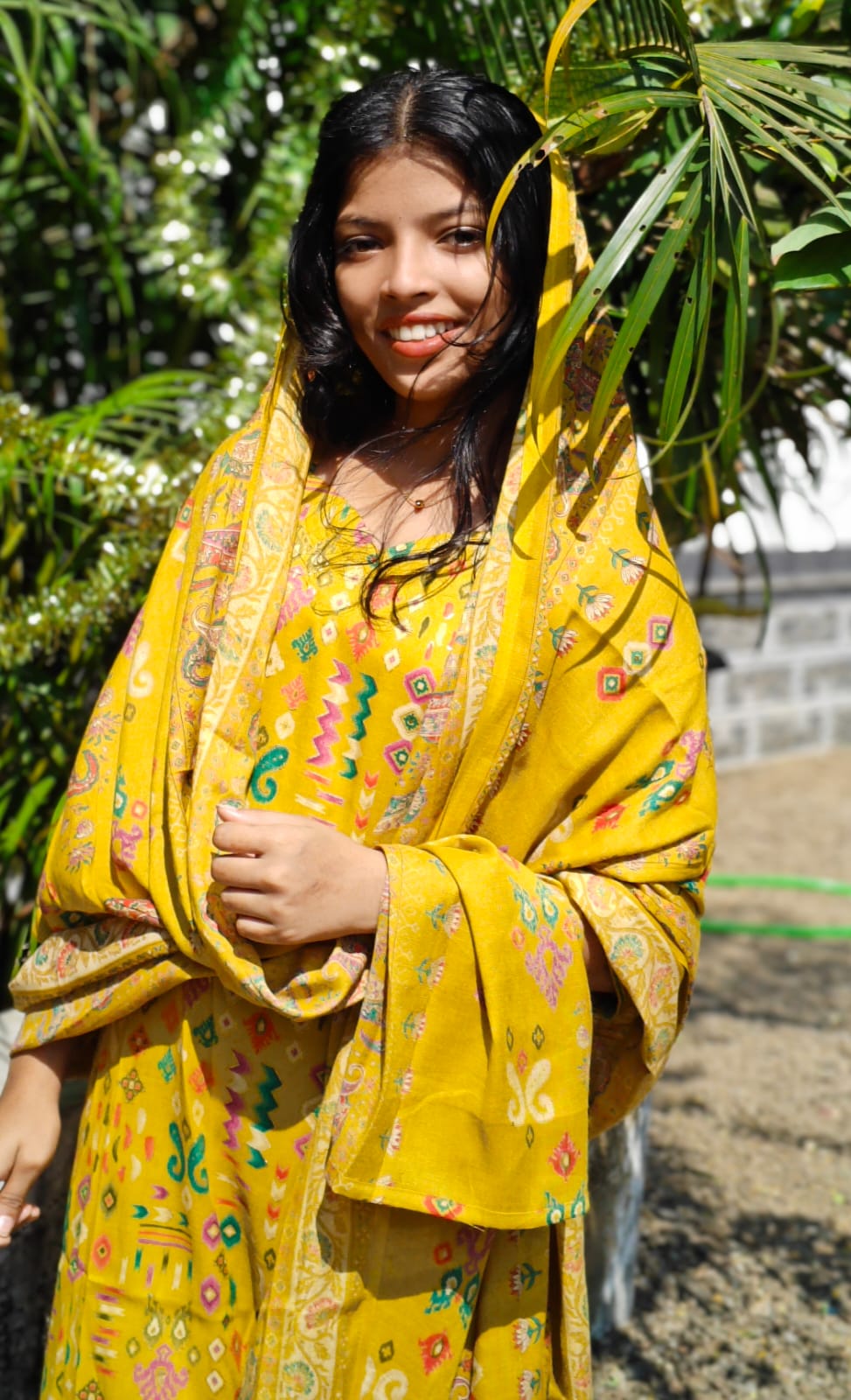 3pc set Churidar – Golden Yellow