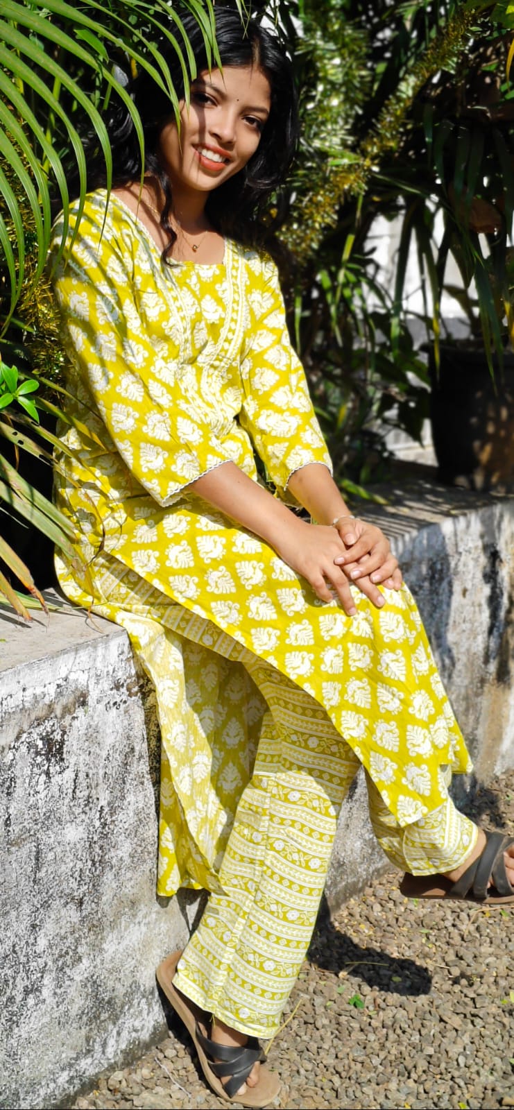 Cotton cord set – Fluorescent Yellow