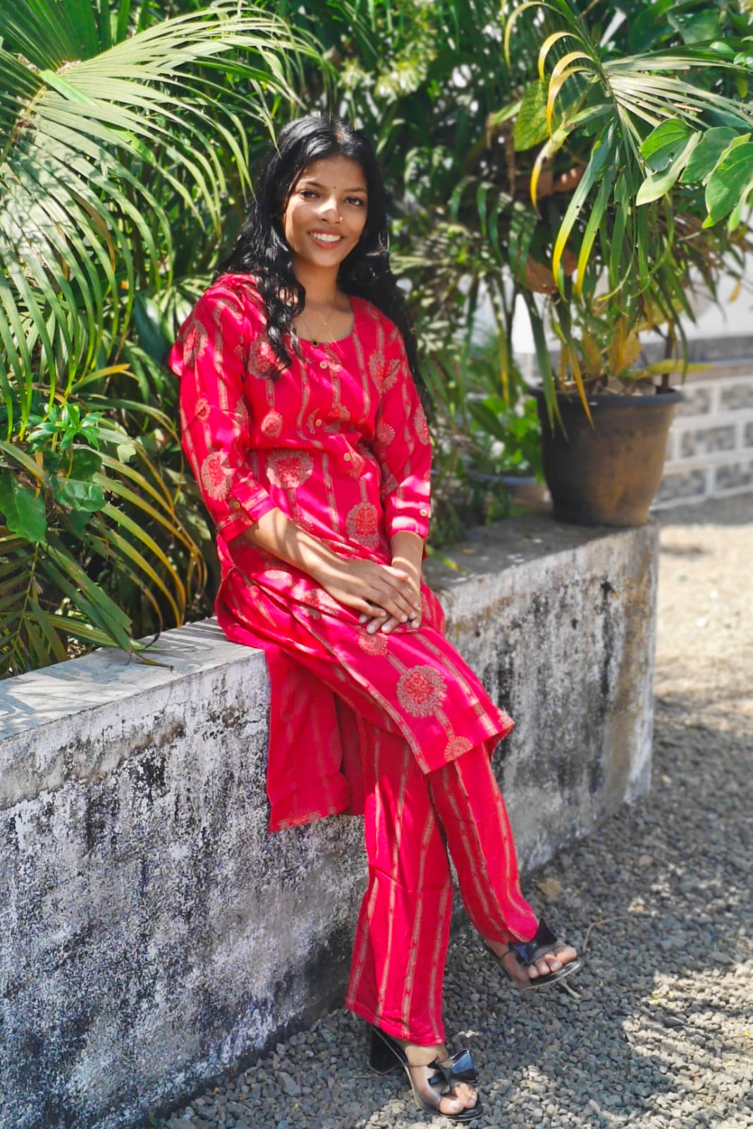 Rayon cotton blend cord set image