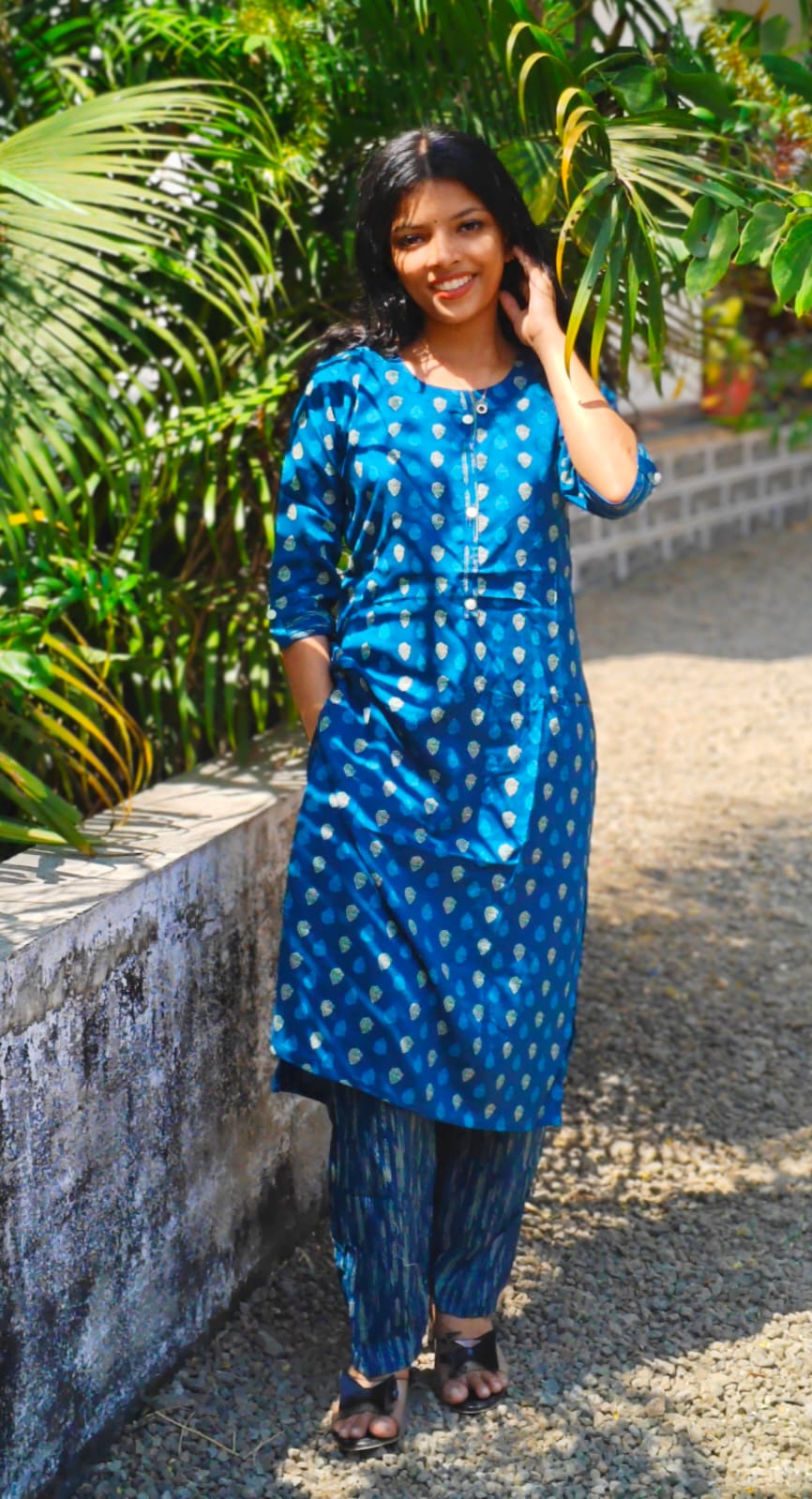 Rayon cotton blend cord set