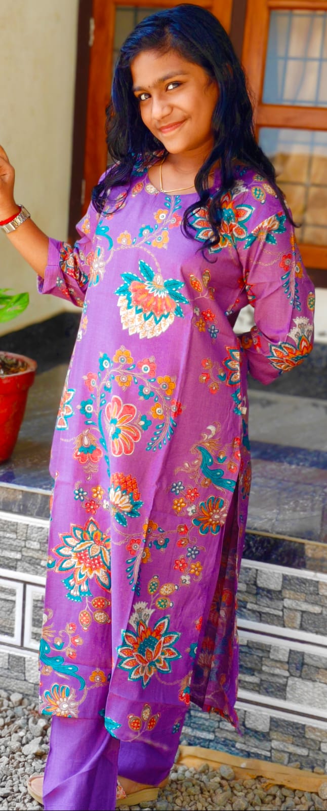 Vatican Floral print cord set image