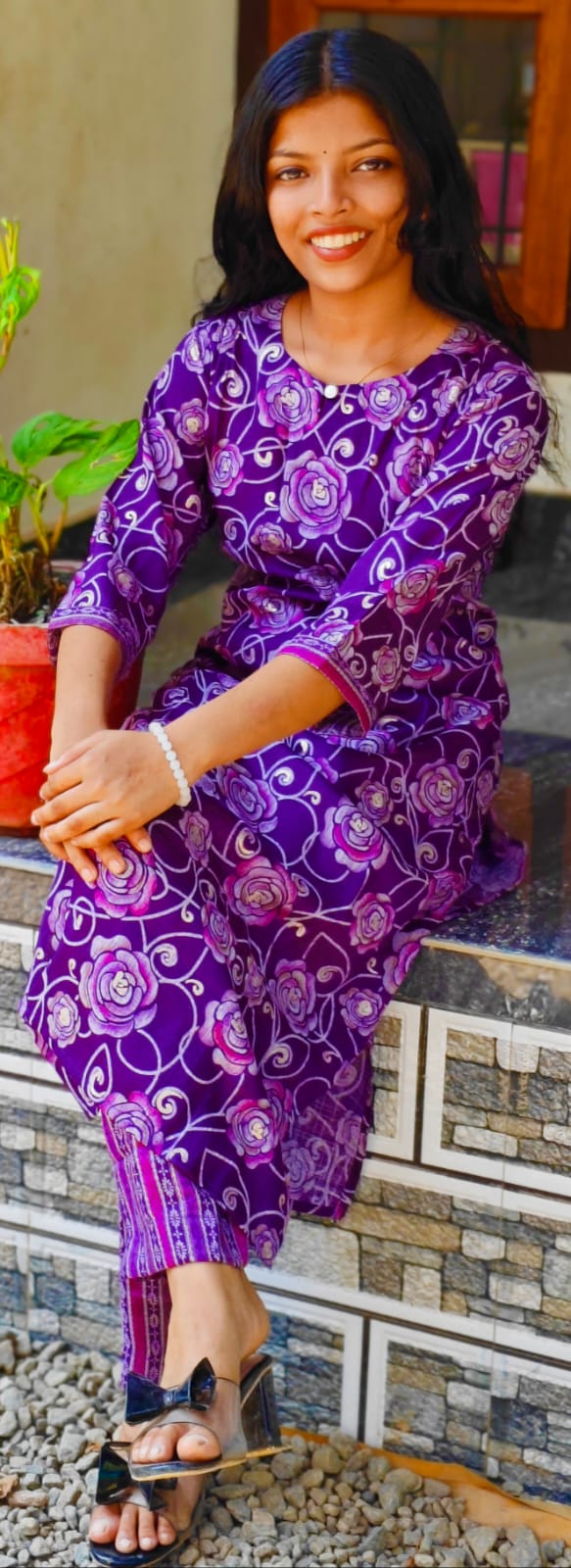 Vatican Floral print cord set image