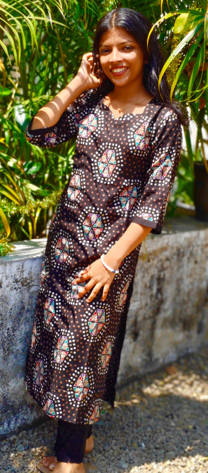 Vatican Floral print cord set - Black