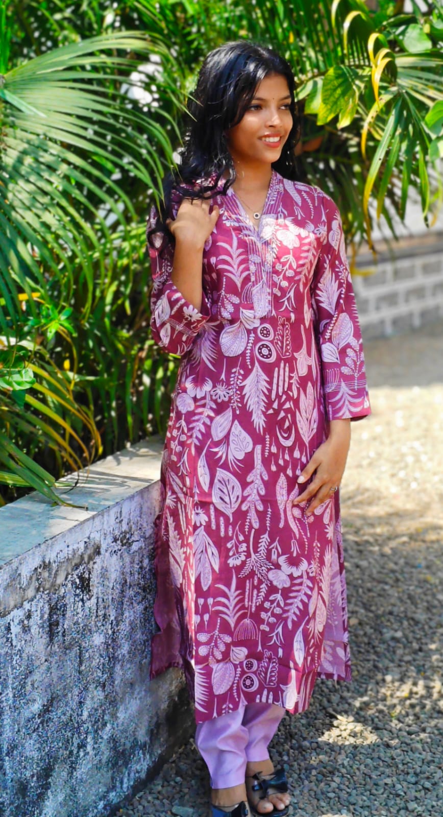 Vatican Floral print cord set image