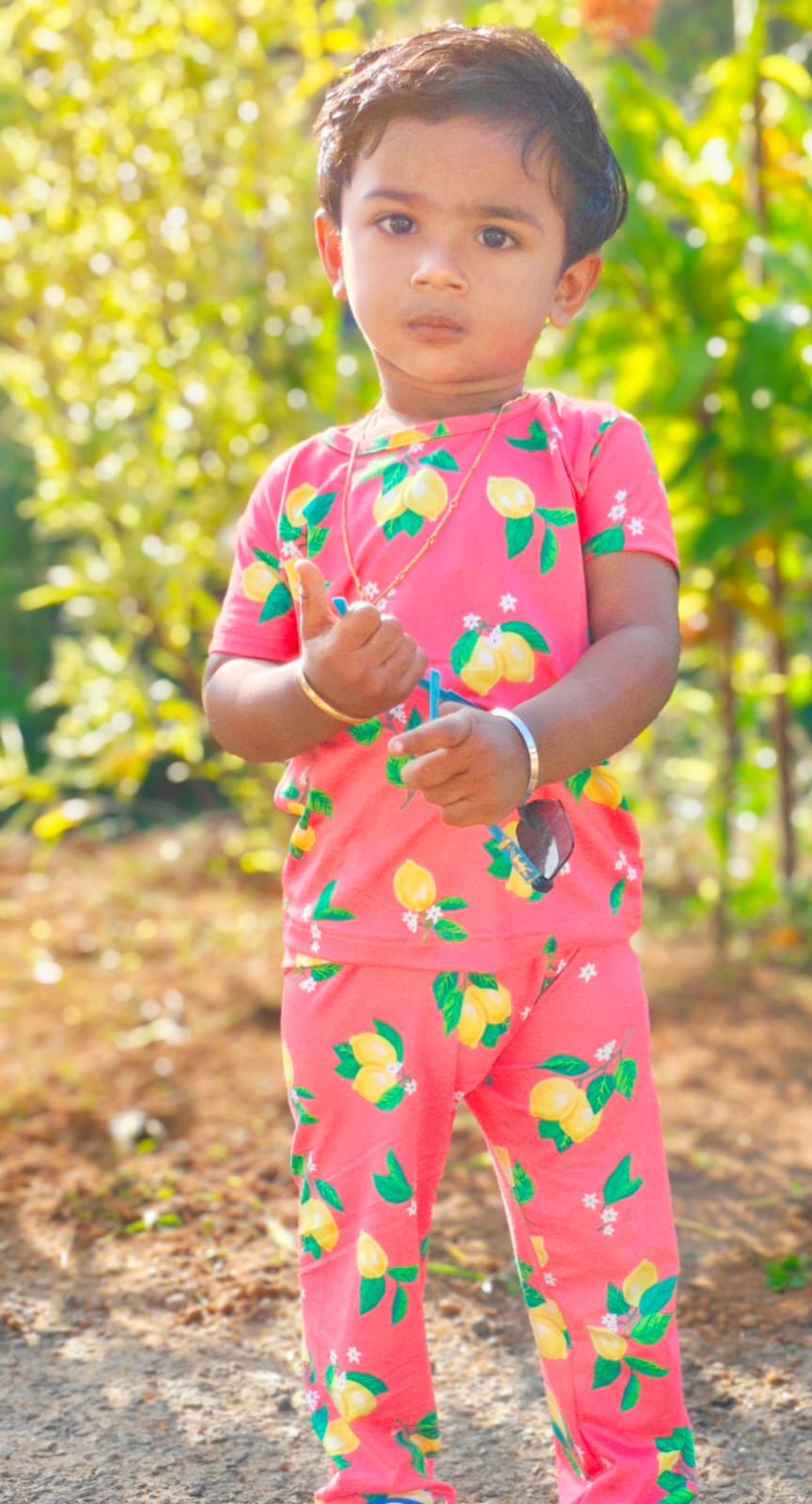 Unisex Cord Set(Age 2Y - 3Y) – Pink