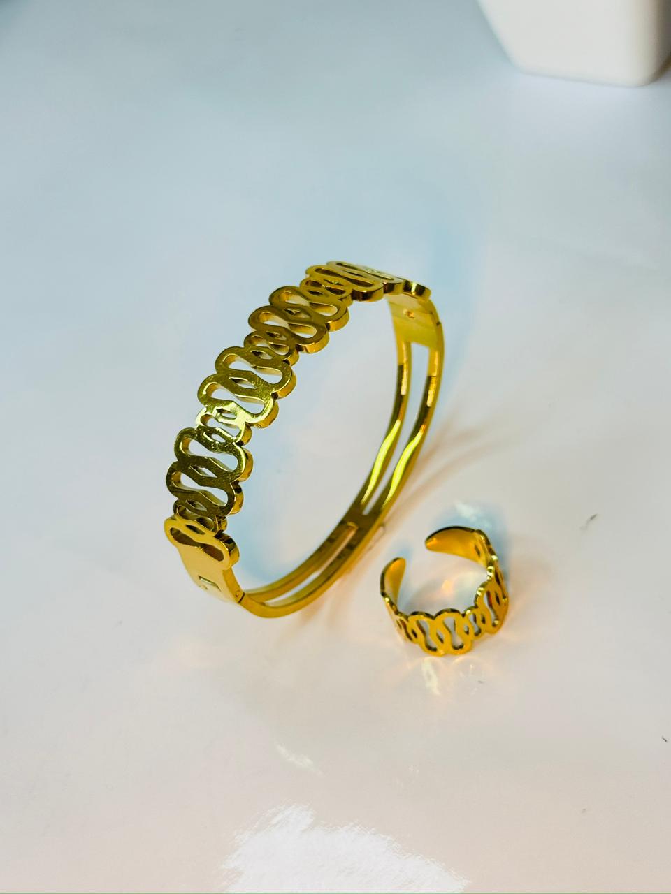 Bangle with ring combo
