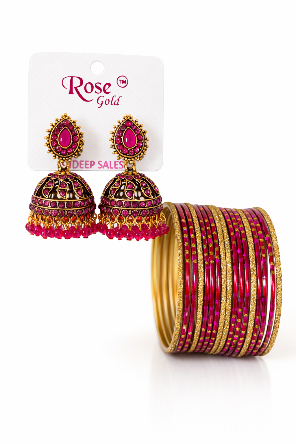 Bangle with jumka combo