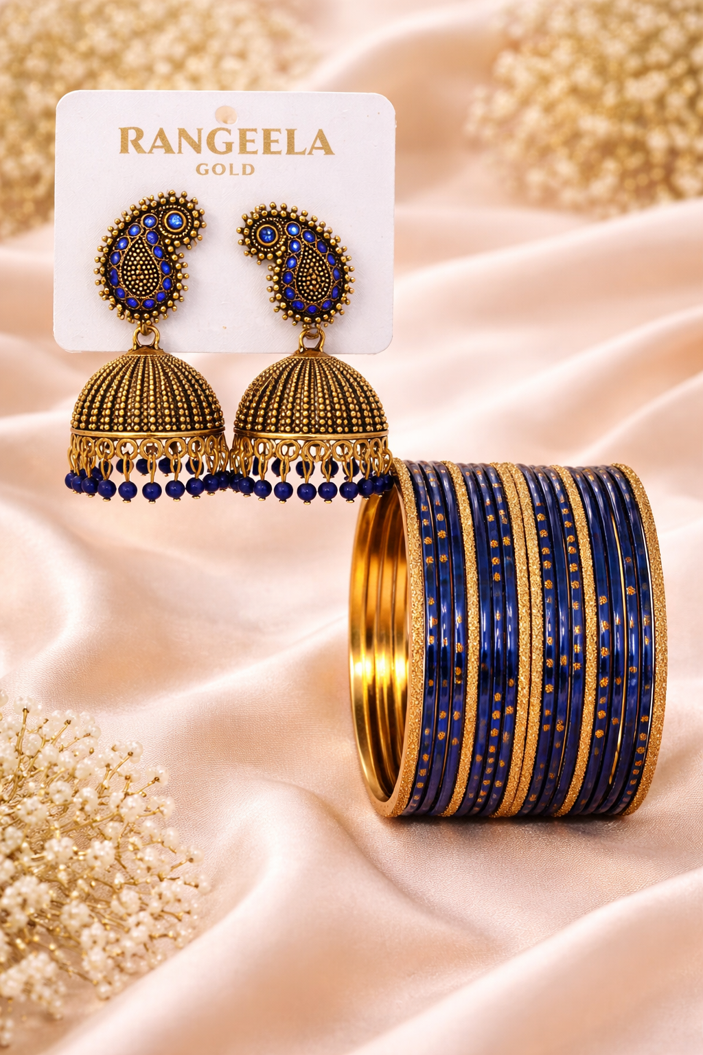 bangle with jumka combo