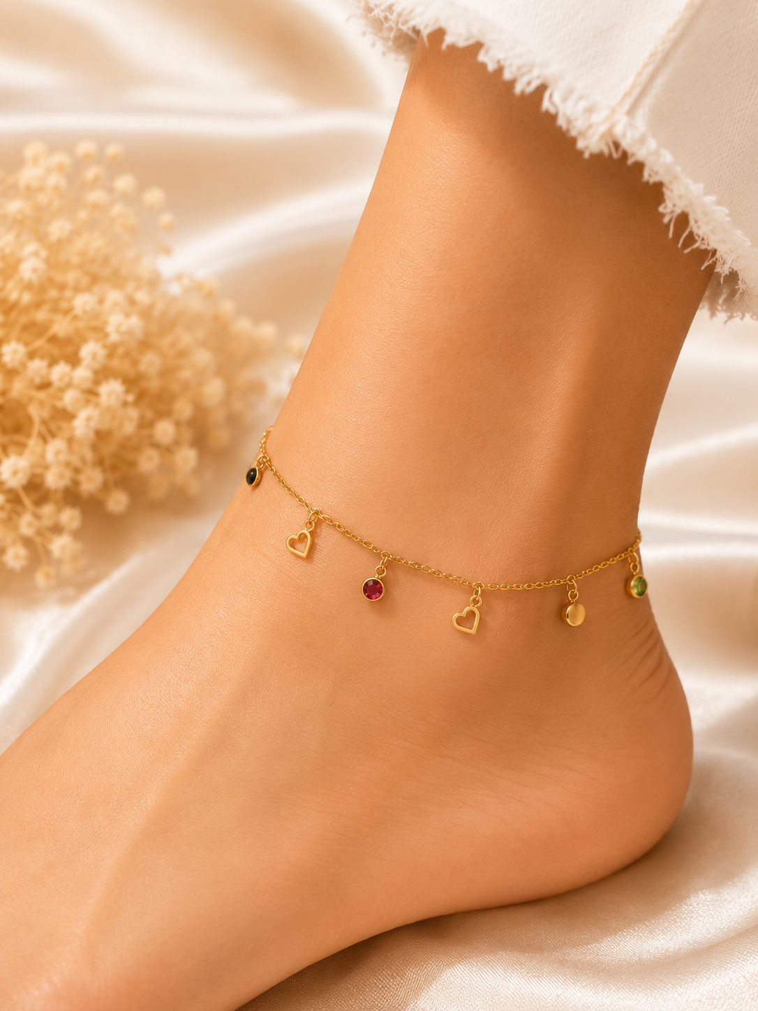 Heart Glow Anklet