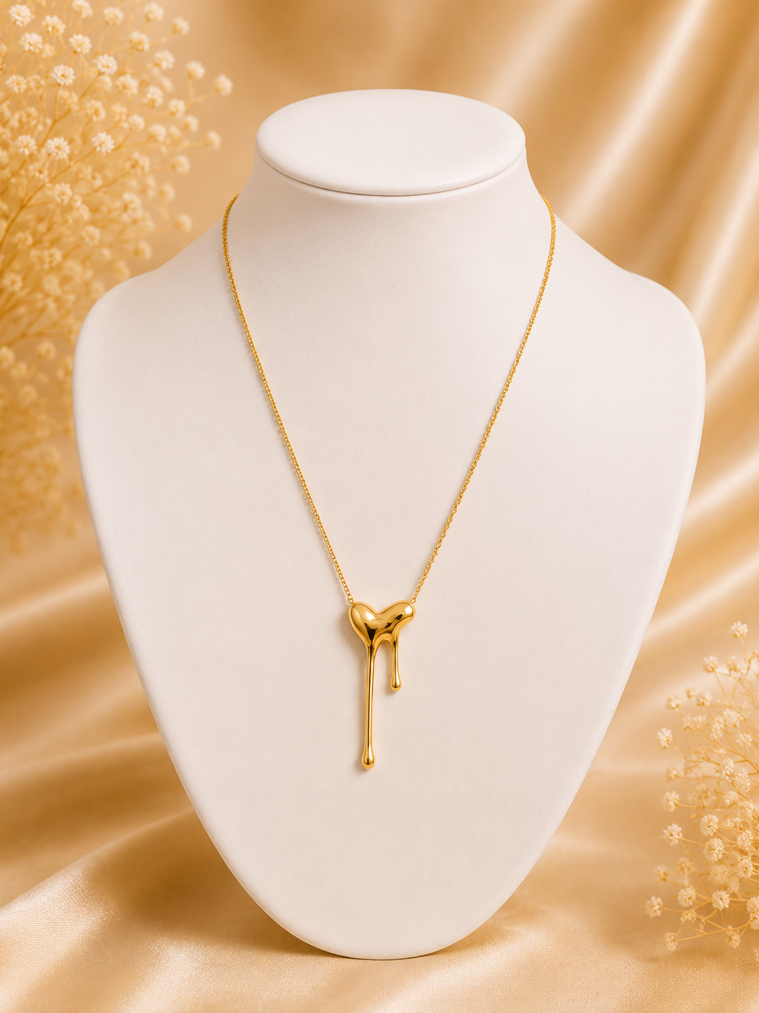 Heart Melted Antitarnish Neck chain