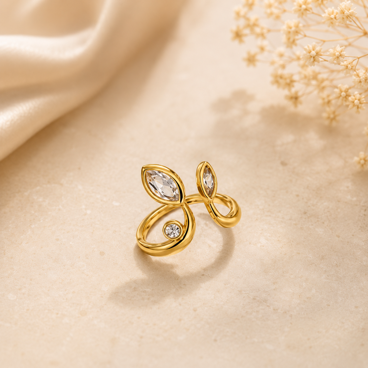 Elara Twist Ring