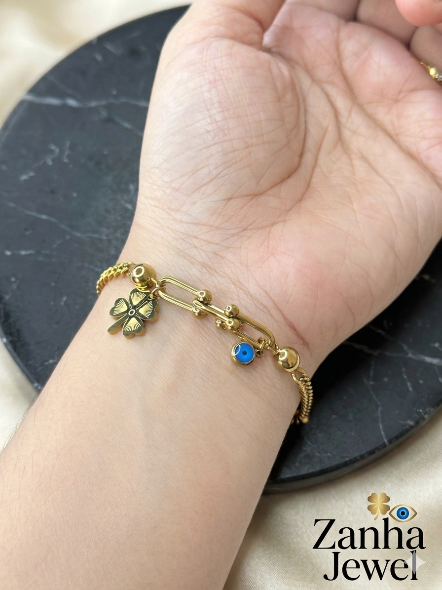 Evil eye charm bracelet