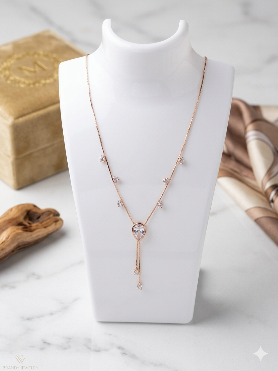 AD Stone white Neckchain