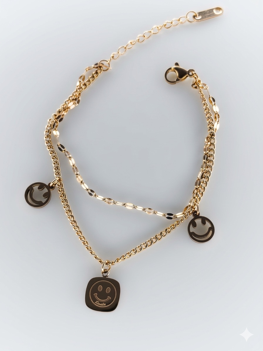 Rosegold Smiley Bracelet