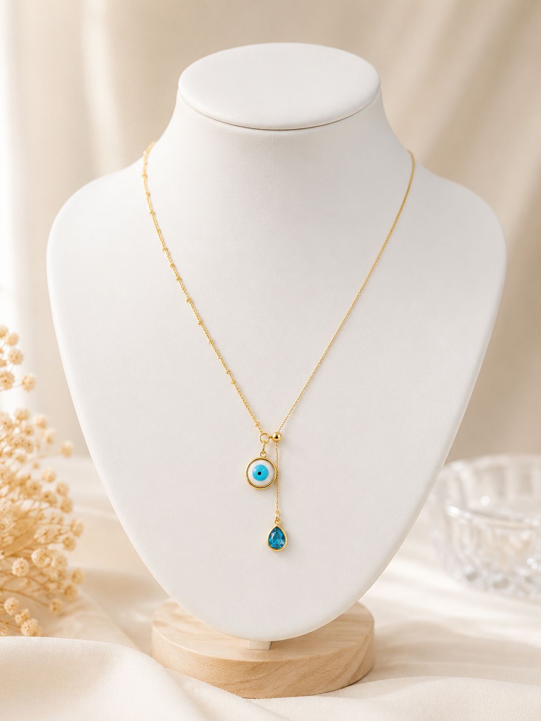 Evil  eye adjustable Neckchain