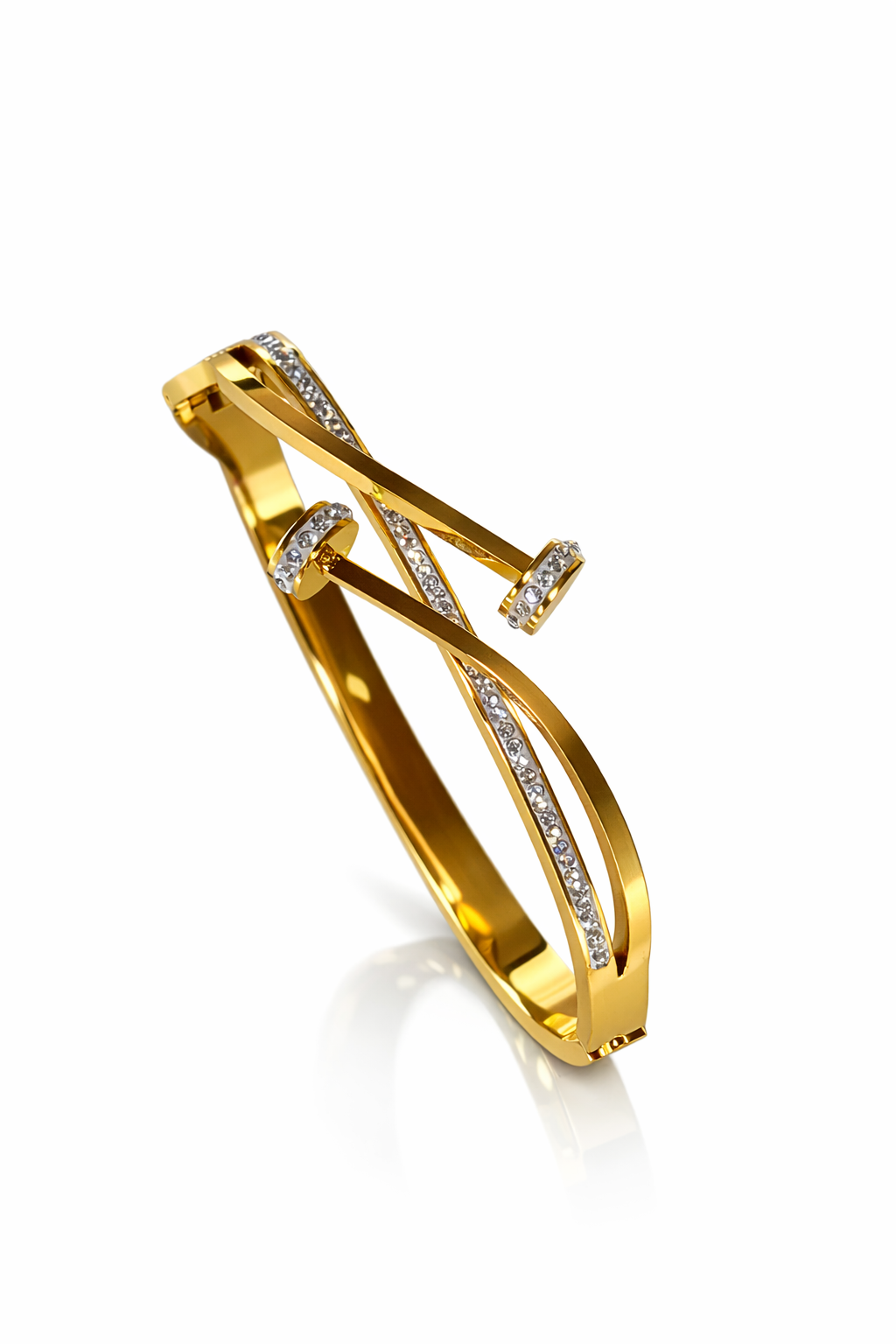 Dual Nail stone Bangle