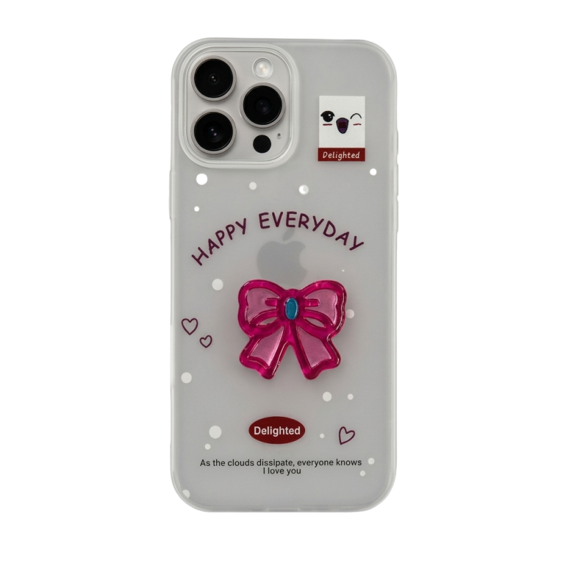 EVERDAY BOW IPHONE CASE (HOT PINK)