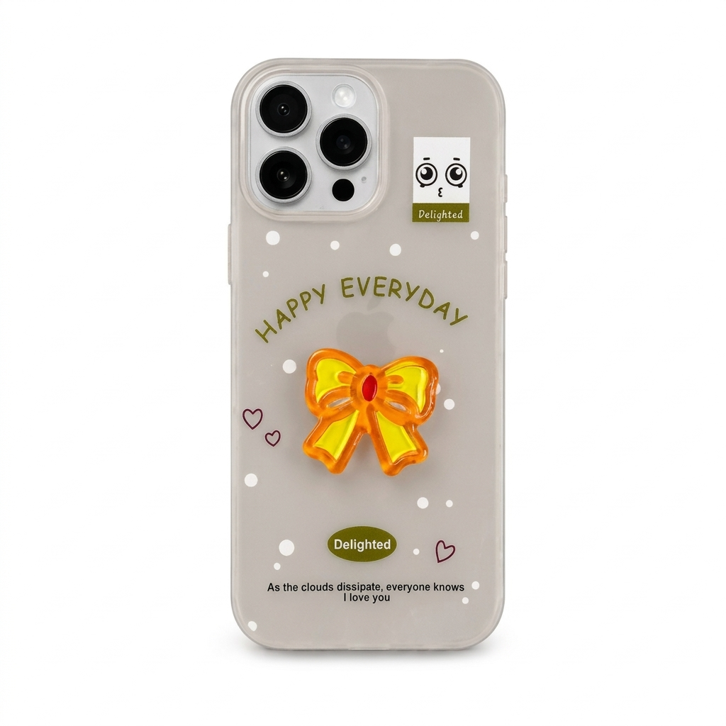 EVERDAY BOW IPHONE CASE (YELLOW)