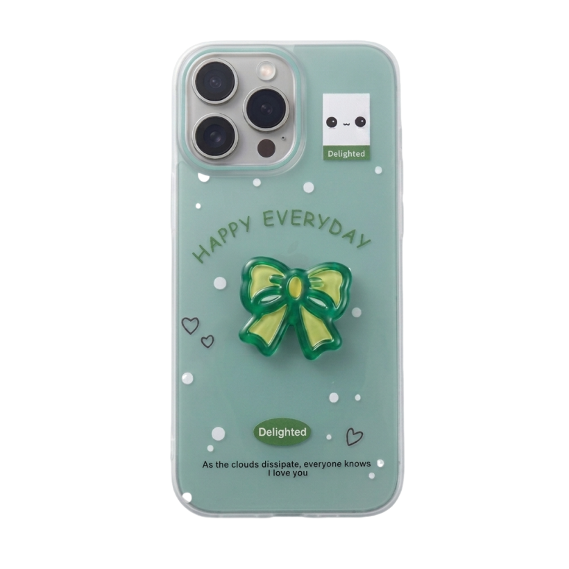 EVERDAY BOW IPHONE CASE (SOFT GREEN)